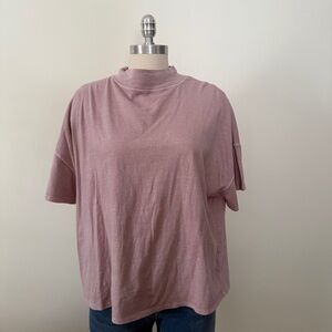 Free People High Neck Oversized Tshirt